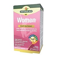 Natures Aid Women Healthy and Vitality Multivitamin and  Minerals  Caps  60s