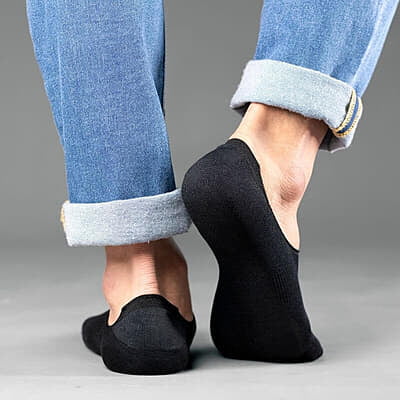 SockSoho - EBONY BLACK NO-SHOW