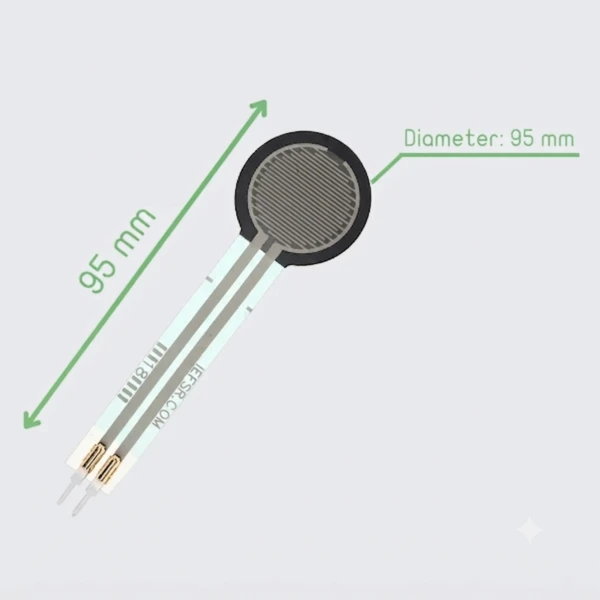 Force Sensitive Resistor 0.5 Inch – 100 g to 10 kg Range