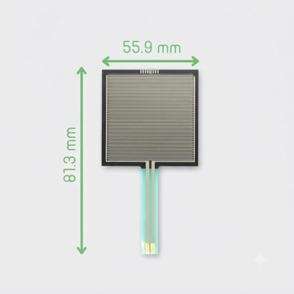 Force Sensitive Resistor – 1.75 × 1.5 Inch Square Sensing Area