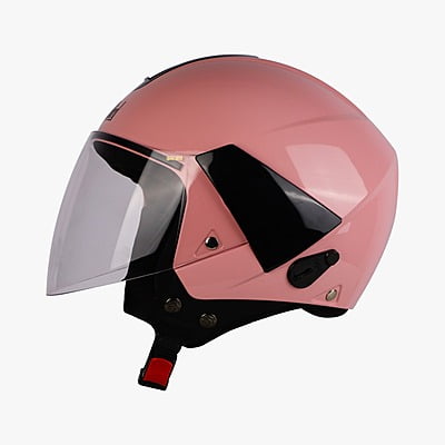 STEELBIRD SBH-5 TRIPLE NINE GLOSSY BABBY PINK C/V 600 MM