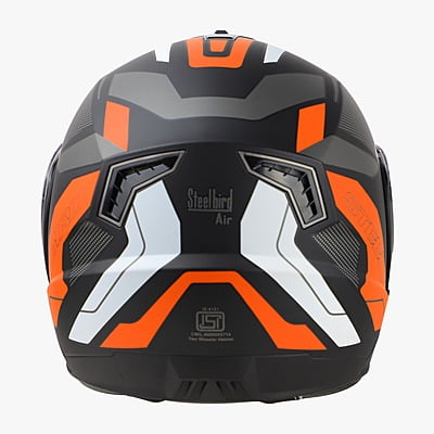 STEELBIRD SBA-7 ROAD MATT BLACK/ORANGE C/V (L)