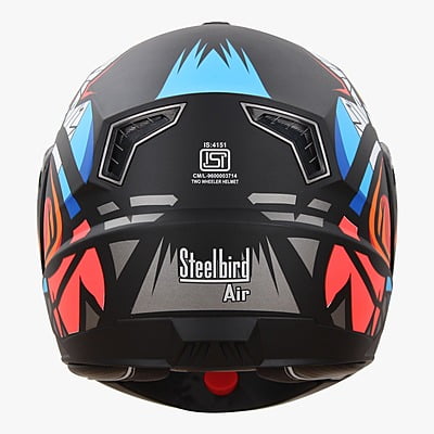 STEELBIRD SBA-7 ISS BIRDIE GLOSSY BLACK/WATERMELON C/V (M)