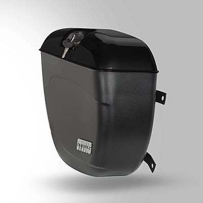 STUDDS SIDE BOX SAFARI WITH MAIN FRAME & UNIVERSAL FITMENT CLAPMS BLACK