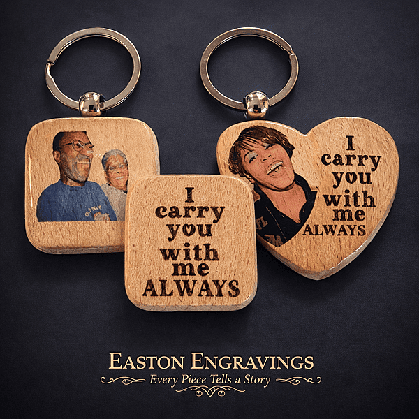 Personalized Photo Memorial Keychain