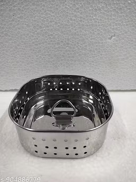 Shine Stainless Square Panner Maker with lid / base - 450 ML