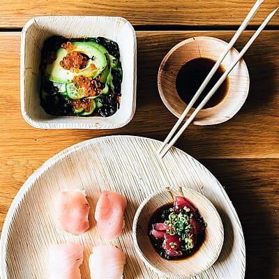 Nature 4 Inch Round Heavy Duty Palm Leaf Disposable Bowls | Eco-Friendly & 100% Natural | Elegant Bamboo Look | Biodegradable & Compostable Bowl | Paper Alternative | Pack of 25 Nature 4 Inch Round Heavy Duty Palm Leaf Disposable Bowls | Eco-Friendly & 100% Natural | Elegant Bamboo Look | Biodegradable & Compostable Bowl | Paper Alternative | Pack of 25