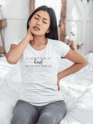 It's Going To Be Hard But Hard Does Not Mean Impossible Black T-shirt