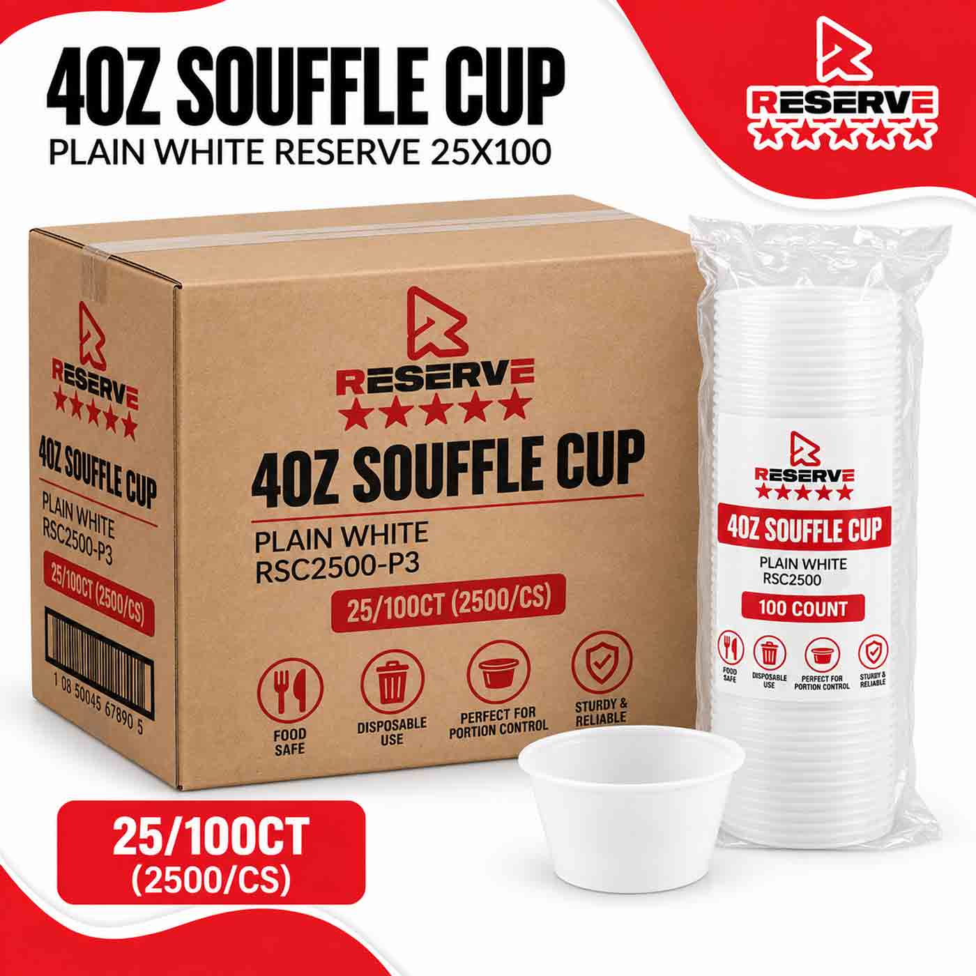 4oz Souffle Cup Reserve 25/100