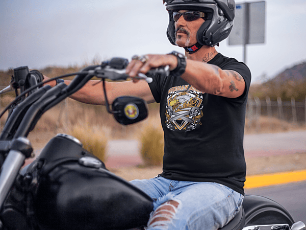 American Bikers – Eagle & Skull Moto Heritage Tee