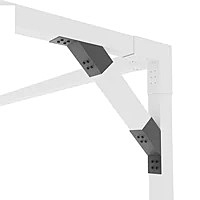 45 Degree Support Bracket For 4x4 Wood Posts | 2 Pack