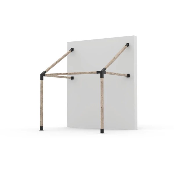 GRID 30 Single Wall Mount Pergola Kit for 4x4 Wood Posts