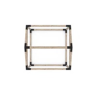 GRID 30 Single Pergola Kit with Base for 4x4 Wood Posts