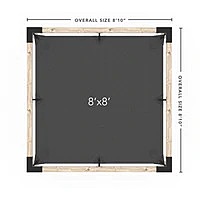 Pergola Kit with SHADE SAIL for 4x4 Wood Posts