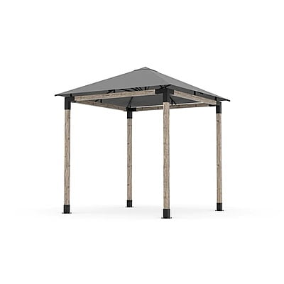 Pergola Kit with Water Repellent Umbrella Top for 4x4 Wood Posts