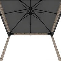 Pergola Kit with Water Repellent Umbrella Top for 4x4 Wood Posts