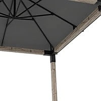 Pergola Kit with Water Repellent Umbrella Top for 4x4 Wood Posts