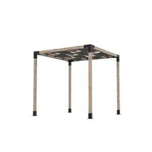 Pergola Kit with Wave Shades for 4x4 Wood Posts