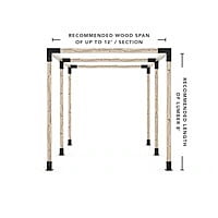 Any Size Pergola Kit for 4x4 Wood Posts