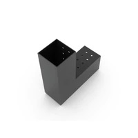 DUO L Bracket for 4x4 Wood Posts | 1 Pack