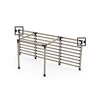 DUO L Bracket for 4x4 Wood Posts | 1 Pack