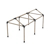 GRID 30 Double Pergola Kit for 4x4 Wood Posts