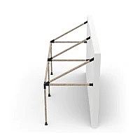GRID 30 Double Wall Mount Pergola Kit for 4x4 Wood Posts