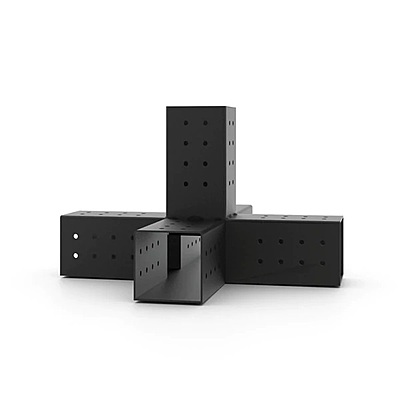 QUINT 5 Arm Pergola Structure Expansion Bracket with SOLO for 4x4 Wood Posts