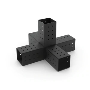 QUINT 5 Arm Pergola Structure Expansion Bracket with SOLO for 4x4 Wood Posts