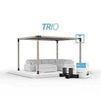 TRIO 3 Arm Pergola Corner Bracket for 4x4 Wood Posts | 1 Pack