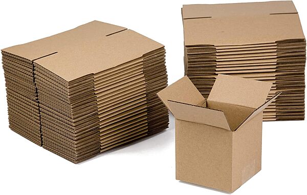 100 4x4x4 Kraft Cardboard Shipping Box