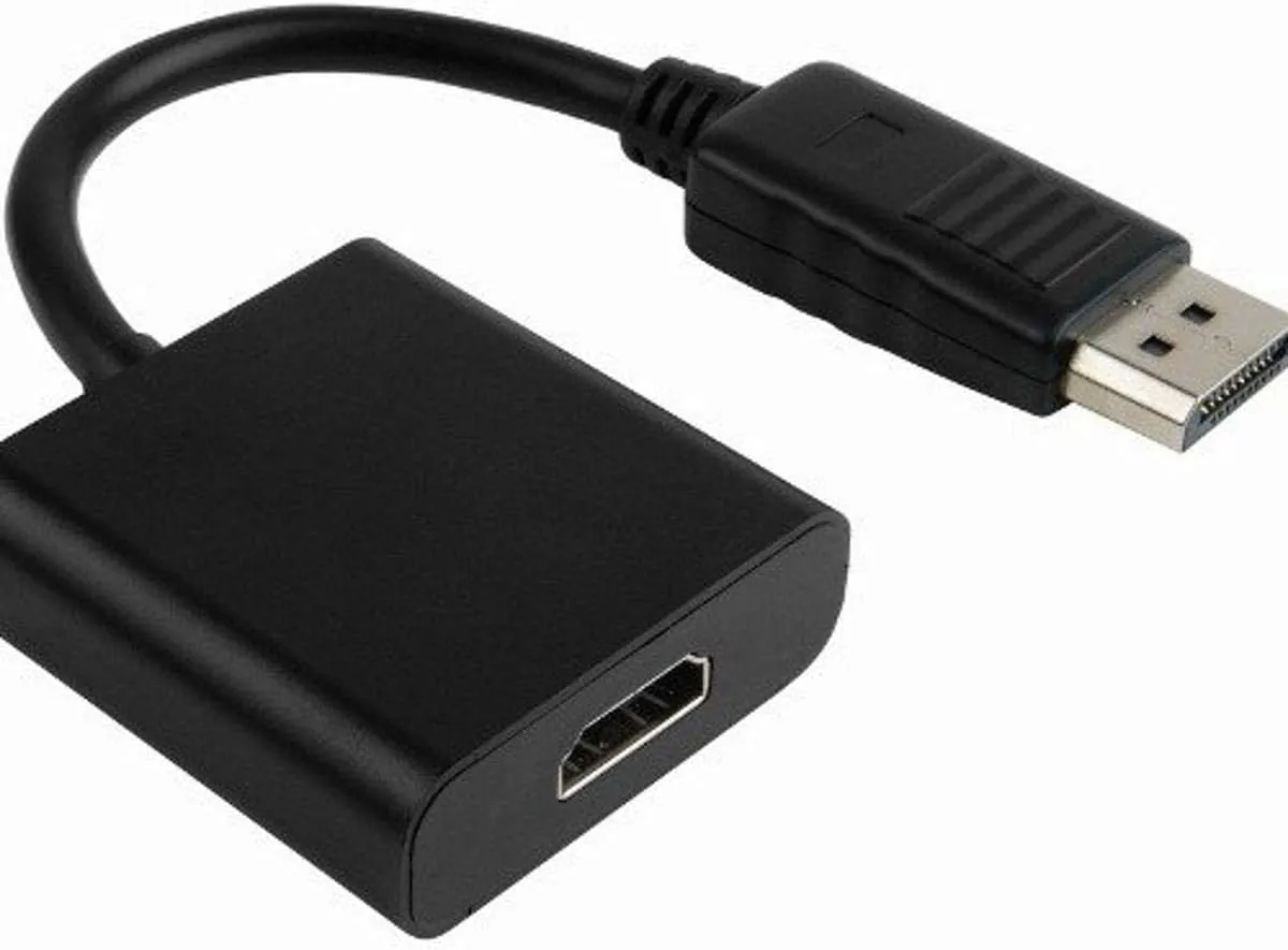 4XEM 8 Inch DisplayPort Male to HDMI Female Adapter