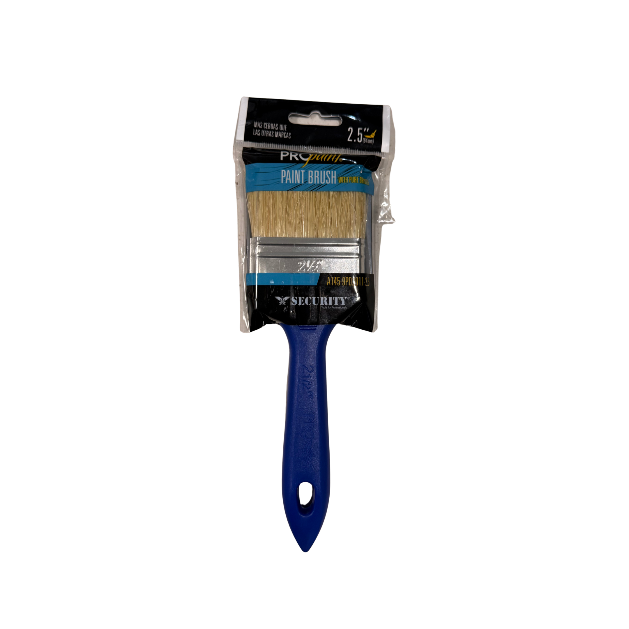 PROPAINT PAINT BRUSH WITH PURE BRISTLE PLASTIC HANDLE 2 1/2"