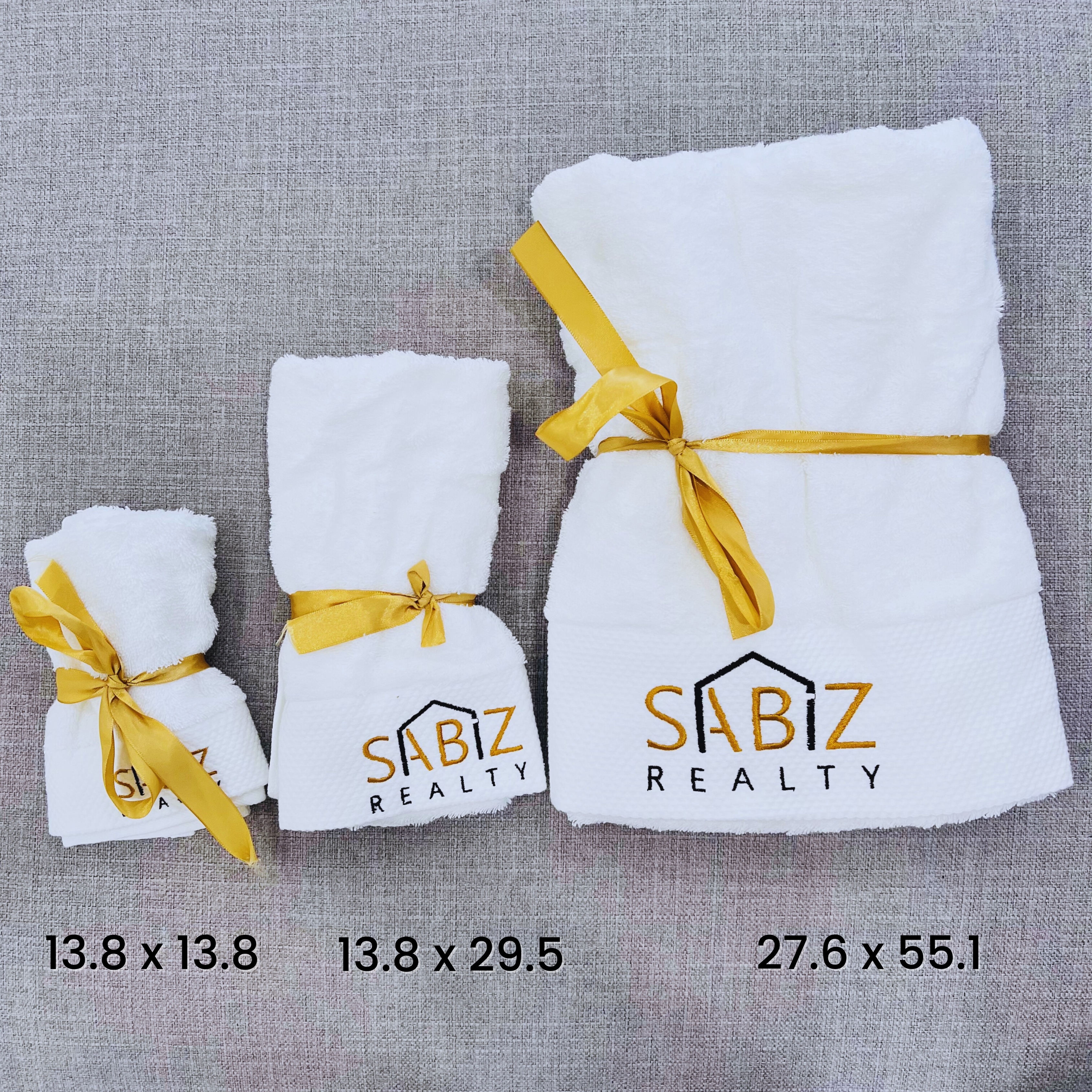 Bathroom Towel Set with SABIZ Logo