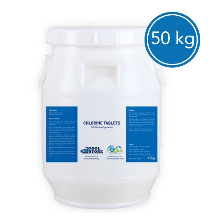Chlorine Tablets | TCCA | 50 Kg Drum