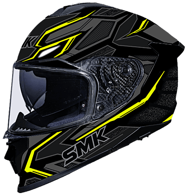 SMK TITAN PANTHER GL264 GLOSSY BLACK/GREY YELLOW 580 MM (L)