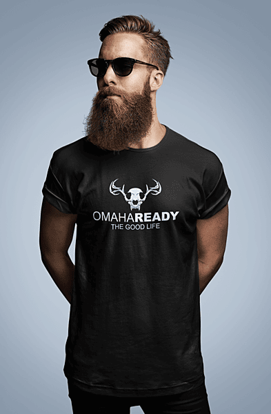 Omaha Ready – The Good Life Skull & Antlers Tee