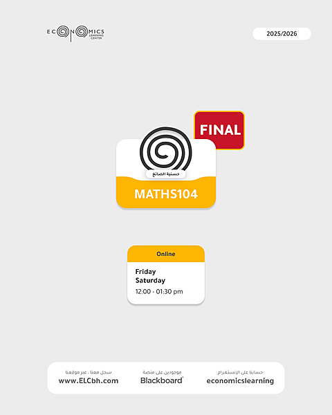 MATHS104 - Mathematics For Business Management II - Online - Final