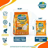 Washing Powder Detergent Lemon Caribbean Clean 2kgs. 1/5