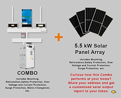 5.0 kW VICTRON EasySolar - FREEDOM WON Combo, c/w 10.0 kWh Lithium Battery