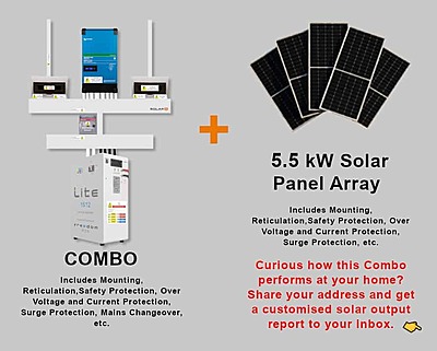 5.0 kW VICTRON EasySolar - FREEDOM WON Combo, c/w 15.0 kWh Lithium Battery