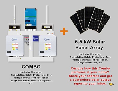5.0 kW VICTRON EasySolar - HUBBLE Combo, c/w 2x 5.12 kWh Lithium Battery