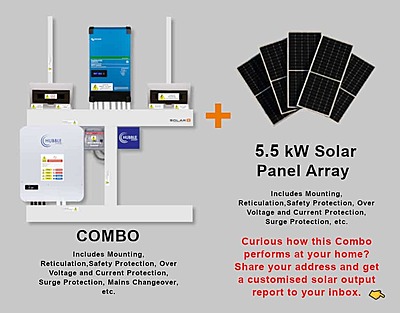 5.0 kW VICTRON EasySolar - HUBBLE Combo, c/w 5.12 kWh Lithium Battery