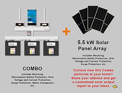 5.0 kW VICTRON EasySolar - PYLONTECH Combo, c/w 3x 4.8 kWh Lithium Batteries