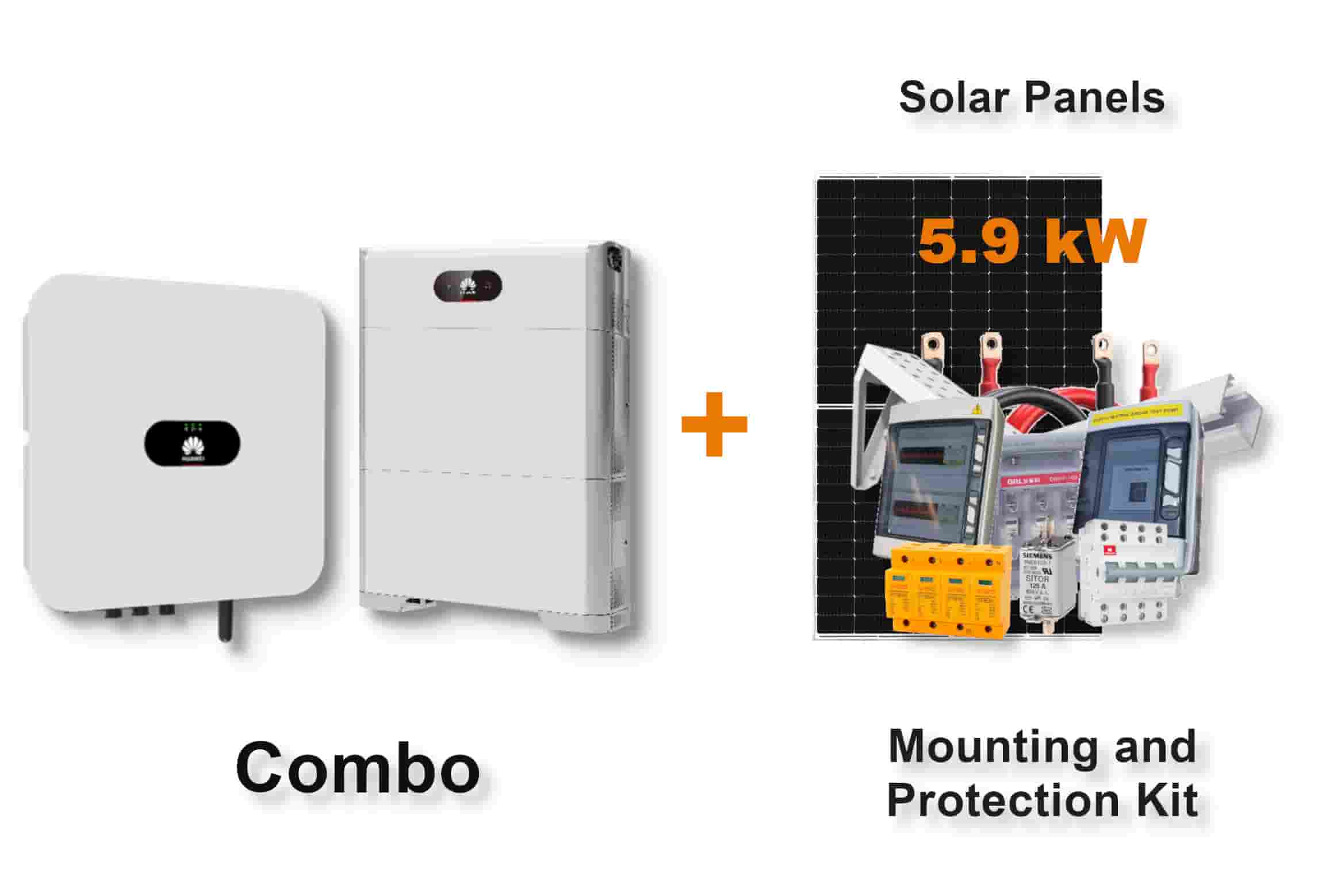 5.0 kW HUAWEI Fusion Solar Combo, c/w 10 kWh Floor Standing Lithium Battery 5.0 kW HUAWEI Fusion Solar Combo, c/w 10 kWh Floor Standing Lithium Battery