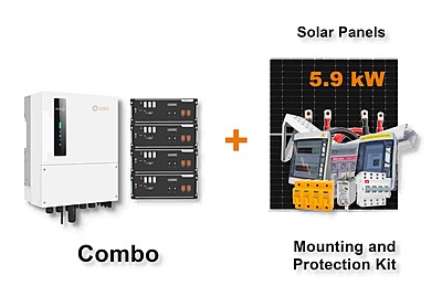 5.0 kW SOLIS S6 Hybrid - PYLONTECH Combo, c/w 4x 3.5 kWh Lithium Batteries