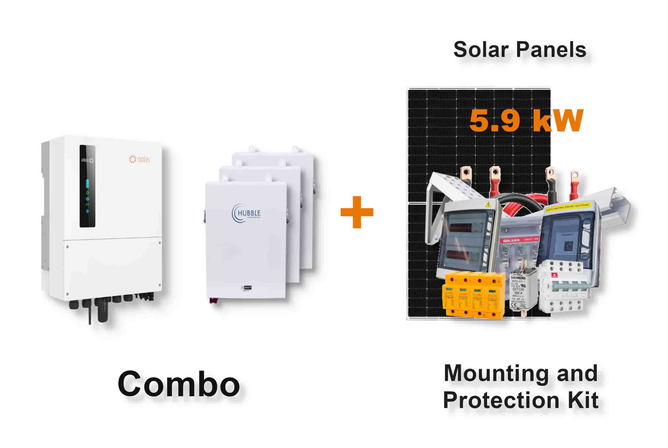 8.0 kW SOLIS S6 Hybrid Combo, c/w 3x 5.5 kWh HUBBLE Lithium Batteries 8.0 kW SOLIS S6 Hybrid Combo, c/w 3x 5.5 kWh HUBBLE Lithium Batteries