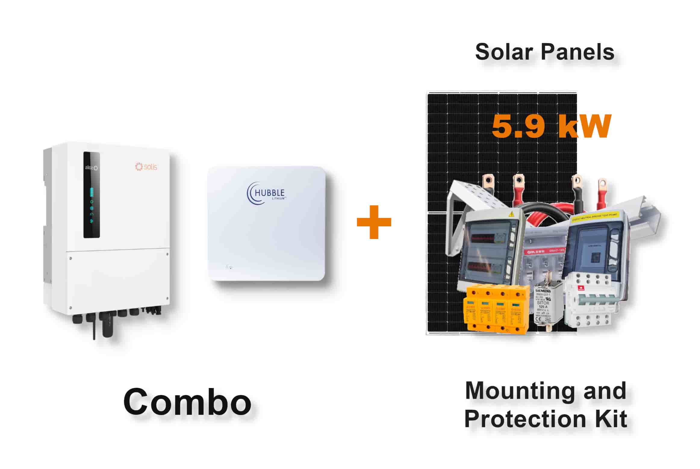 8.0 kW SOLIS S6 Hybrid Combo, c/w 10 kWh HUBBLE Lithium Battery 8.0 kW SOLIS S6 Hybrid Combo, c/w 10 kWh HUBBLE Lithium Battery