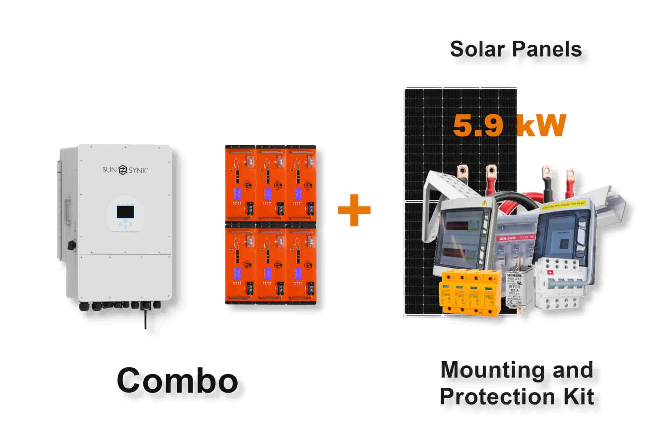 12.0 kW SUNSYNK 3-Phase Hybrid - REVOV Combo, c/w 6x 5.12 kWh Lithium Batteries 12.0 kW SUNSYNK 3-Phase Hybrid - REVOV Combo, c/w 6x 5.12 kWh Lithium Batteries