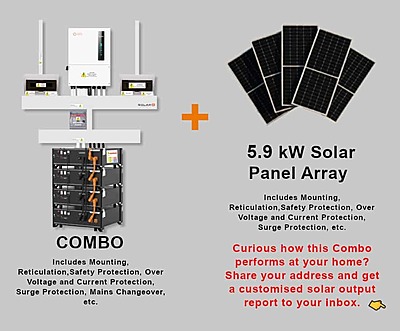 5.0 kW SOLIS S6 Hybrid - PYLONTECH Combo, c/w 4x 3.5 kWh Lithium Batteries
